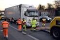 VU LKW A 4 Rich Aachen hinter Rodenkirchener Bruecke P13